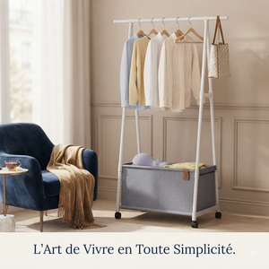 Portant à vêtements — Rangez, suspendez et déplacez facilement