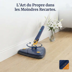 Serpillère Triangulaire 360° — Nettoyez facilement les coins difficiles