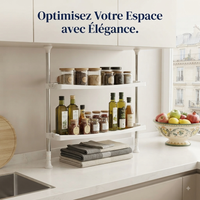 Étagère télescopique — Gagnez de la place sans percer