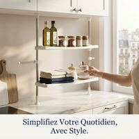 Étagère télescopique — Gagnez de la place sans percer