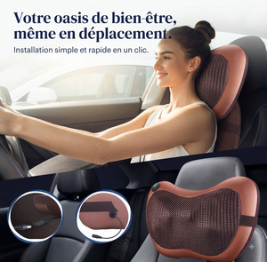 Coussin de massage Shiatsu avec chaleur — Détente et confort à tout moment