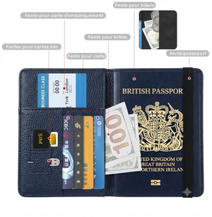 Porte-Passeport Multifonction — Voyagez avec vos documents bien organisés